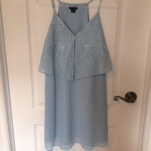 Light blue Marciano dress with lace detailing